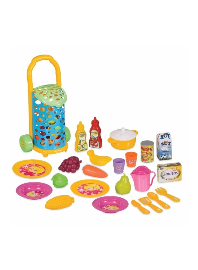 Dede Candy & Ken Bazaar Trolley Toy – Pretend Play Shopping Cart for Kids, Role Play Grocery Toy - Image 3